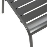 vidaXL Ensemble de chaises de jardin empilables 3 Pièces anthracite