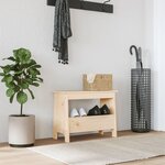 vidaXL Banc d'entrée 60x28x45 cm bois de pin massif