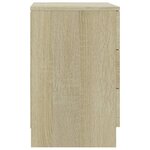 vidaXL Table de chevet Chêne Sonoma 38x35x56 cm Bois d'ingénierie