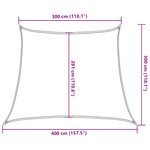 vidaXL Voile d'ombrage 160 g/m² trapèze orange 3/4x3 m PEHD