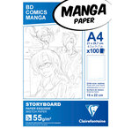Manga bloc Storyboard A4 100F G.S.55g CLAIREFONTAINE