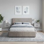 vidaXL Cabinet de chevet mural 2 pc Sonoma gris 34 5 x 33 x 20 cm