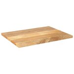 vidaXL Dessus de table 90x60x3 8 cm rectangulaire bois massif manguier