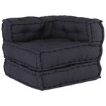 vidaXL Unité de canapé modulaire 2 Pièces Anthracite 140 x 70 x 56 cm
