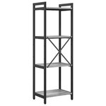 vidaXL Bibliothèque Sonoma gris 40 x 30 x 118 cm Bois d'ingénierie