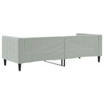 vidaXL Lit de jour gris clair 80x200 cm velours