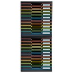 Module De Classement Modulo Black Office 10 Tiroirs Fermés - Noir/arlequin - Exacompta