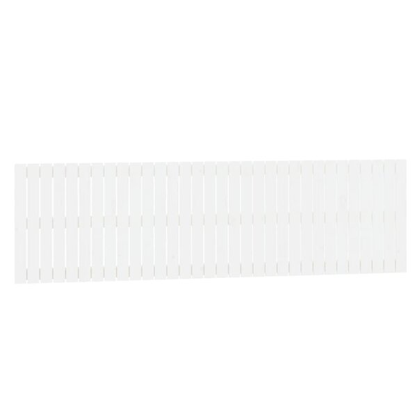 vidaXL Tête de lit murale Blanc 204x3x60 cm Bois massif de pin