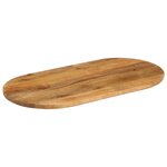 vidaXL Dessus de table 140x50x2 5 cm ovale bois massif de manguier