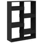 vidaXL Cloison de séparation noir 100x33x135 cm bois ingénierie