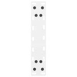vidaXL Pieds de table basse Blanc 2 pièces 30 x (30-31) cm Acier