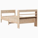 vidaXL Cadre de lit sans matelas 90x200 cm bois de pin massif