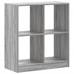 vidaXL Bibliothèque sonoma gris 68 5x32x75 cm bois d'ingénierie
