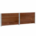 vidaXL Jardinière marron 100x100 cm bois massif de pin