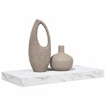 vidaXL Étagère Murale Marbre blanc 50 x 23 x 4 cm Bois d'ingénierie