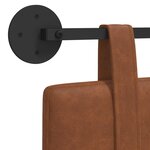 vidaXL Tête de lit suspendue Marron PU antique