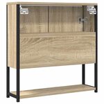 vidaXL Miroir de salle de bain Beige 60 x 16 x 60 cm Bois d'ingénierie