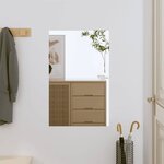 vidaXL Miroir mural 40x60 cm Verre Rectangulaire