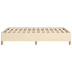 vidaXL Cadre de lit Crème 120 x 200 cm Tissu