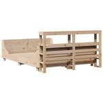 vidaXL Cadre de lit sans matelas 160x200 cm bois massif de pin