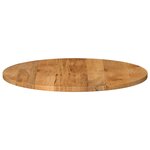 vidaXL Dessus de table Ø 80x2 5 cm rond bois de manguier massif