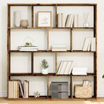 vidaXL Bibliothèque vieux bois 132x29x141 5 cm bois d'ingénierie