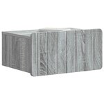 vidaXL Cabinet de chevet mural 2 Pièces Sonoma gris 49 x 34 5 x 24 cm
