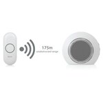 Byron ensemble de sonnette enfichable sans fil blanc