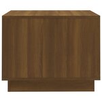 vidaXL Table basse chêne marron 55x55x43 cm bois d'ingénierie