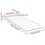 vidaXL Coussin de chaise longue beige 180x60x4 cm tissu oxford