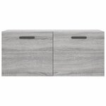 vidaXL Armoire murale sonoma gris 80x36 5x35 cm bois d'ingénierie