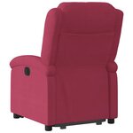 vidaXL Fauteuil inclinable Rouge bordeaux Velours