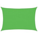 vidaXL Voile d'ombrage 160 g/m² Vert clair 2 5x3 5 m PEHD