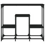 vidaXL Table console noir 89 5x28x76 cm bois d'ingénierie