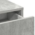 vidaXL Coiffeuse Gris béton 50 x 41 x 135 cm Bois d'ingénierie
