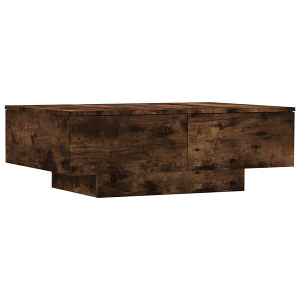 vidaXL Table basse Chêne fumé 90x60x31 cm Bois d'ingénierie