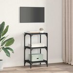 vidaXL Bibliothèque Chêne noir 40 x 33 x 71 cm Bois d'ingénierie