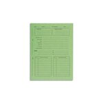 Paquet 25 chemises Avocat Imprimées Procédure 265g Vert EXACOMPTA