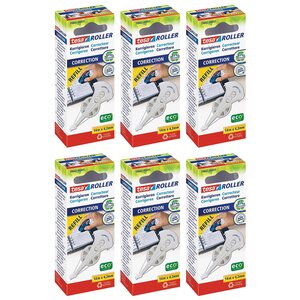 Recharge EcoLogo Cassette Refill pour Roller Correcteur 4 2 mm x 14 m x 6 TESA