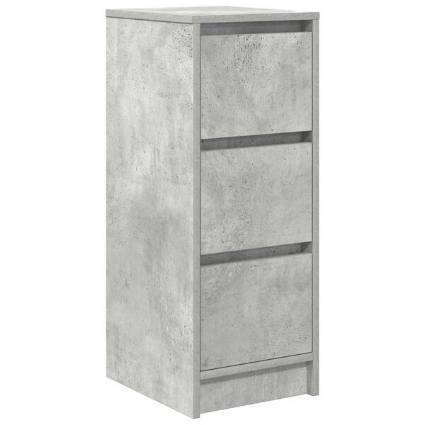 vidaXL Buffet gris béton 29 5x34x76 cm bois d'ingénierie