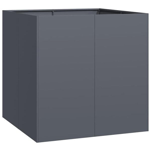 vidaXL Jardinière anthracite 80x80x80 cm acier