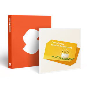 SMARTBOX - Coffret Cadeau Carte cadeau joyeux anniversaire - 50 € -  Multi-thèmes