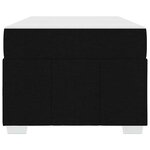 vidaXL Cadre de lit avec matelas Noir 90 x 190 cm tissu