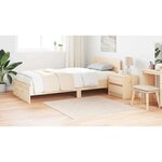 vidaXL Tapis Crème 120 x 120 cm Polypropylène