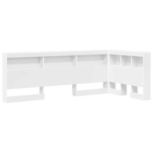 vidaXL Tête de lit de rangement Blanc 90 cm Bois d'ingénierie