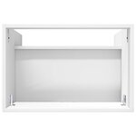 vidaXL Armoire sous évier de salle de bain Blanc 56 x 37 5 x 81 cm