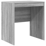 vidaXL Bureau avec tiroir avec étagère avec stockage 2 Pièces Gris Sonoma