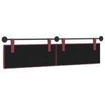 vidaXL Tête de lit suspendue Bordeaux Tissu