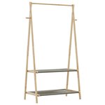 vidaXL Porte-vêtement avec étagères 96x45 5x150 5 cm bambou