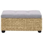vidaXL Ensemble de banc lot de 2 Jacinthe d'eau Gris